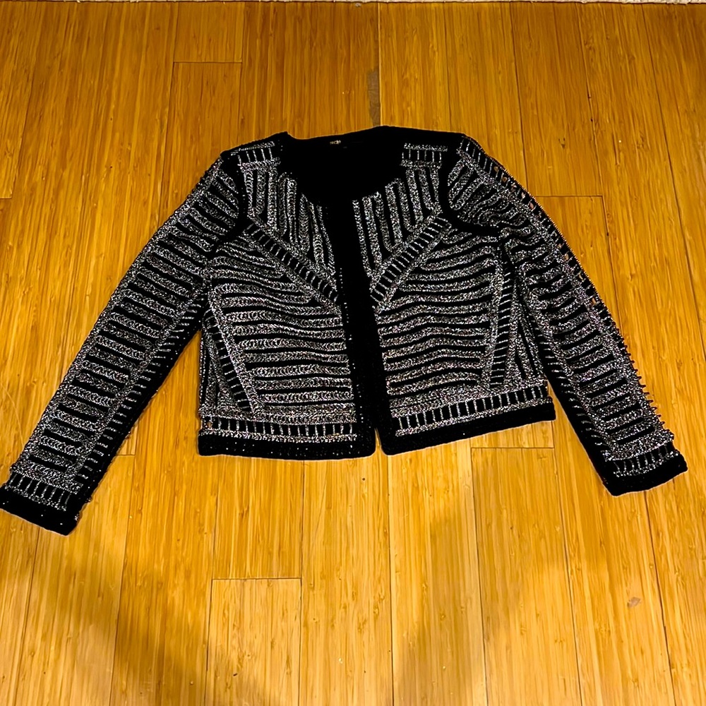 Maje Black and Silver Dinner Jacket